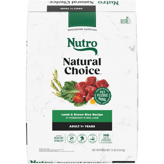 Nutro Natural Choice Dry Dog Food Adult Lamb & Brown Rice Recipe 12lb bag