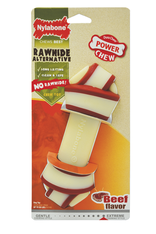 Nylabone Power Chew Rawhide Knot Chew Bone Beef Large/Giant