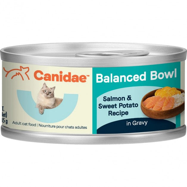 Canidae Balanced Bowl Salmon and Sweet Potato Recipe in Gravy Wet Cat Food 3oz can