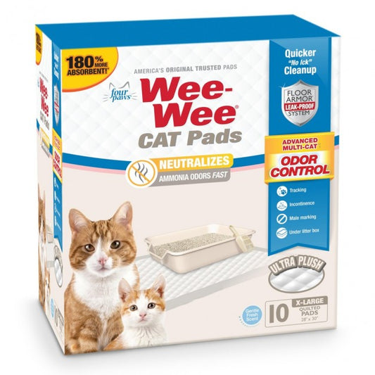 Fourpaws Wee-Wee Litter Box System eXtra Large Cat Pads 10ct Fresh Scent