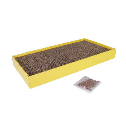 Coastal Turbo Rectangle Cat Scratcher, Yellow