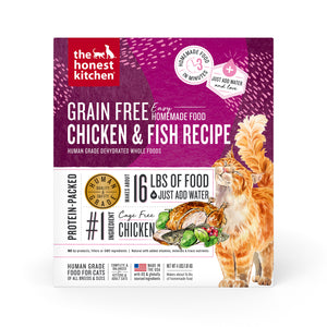 The Honest Kitchen Dehydrated Grain Free Chicken & Fish Cat Food 4lb