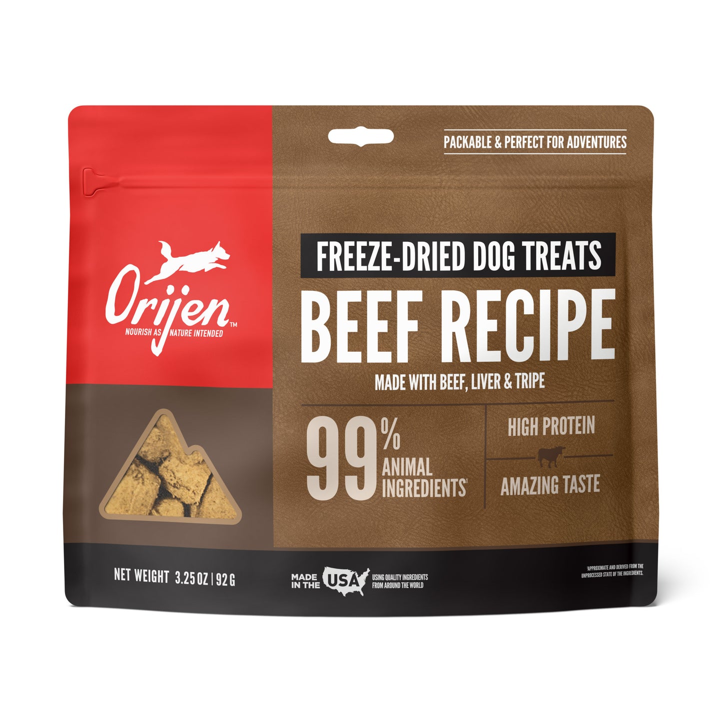 Orijen Ranch-Raised Beef Freeze-Dried Dog Treats 3.25oz