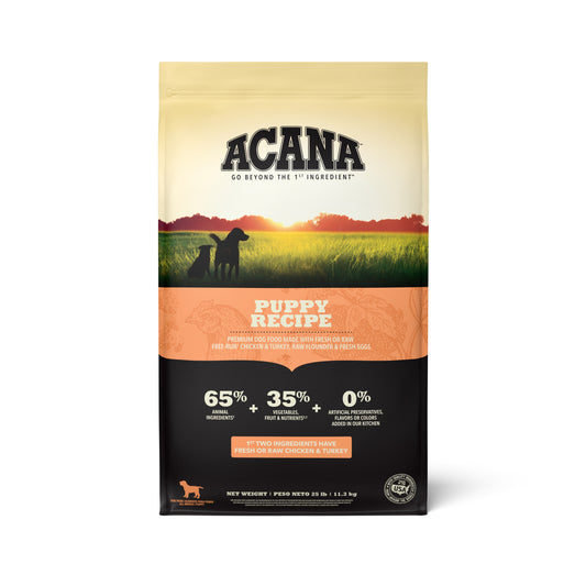 ACANA Dog Puppy Recipe 25LB