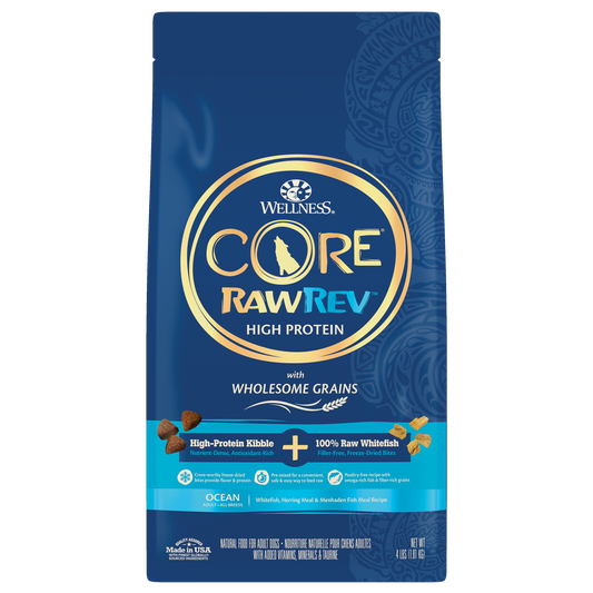 Wellness CORE RawRev Wholesome Grains Ocean Recipe 4lb Bag