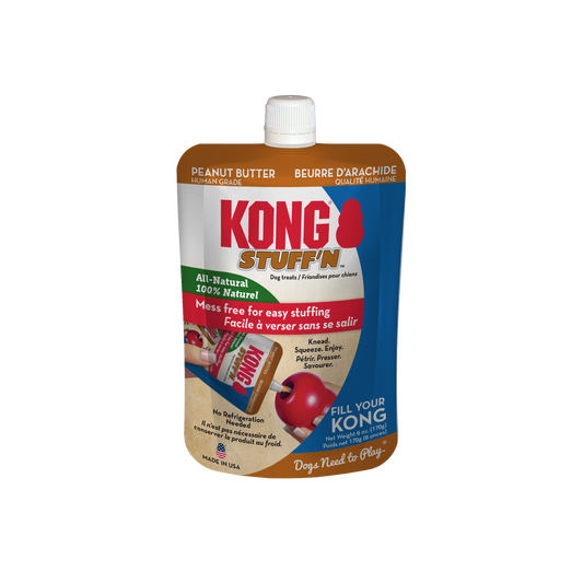 Kong Dog Treat Stuff'N All Natural Peanut Butter 6oz