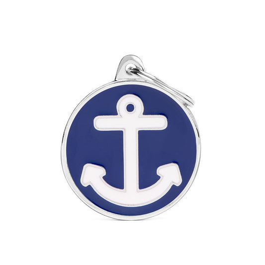 My Family ID Charms Big Anchor ID Tag