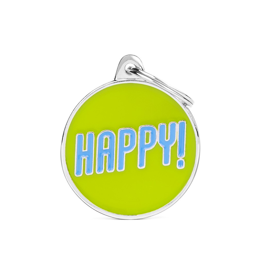 My Family ID Charms Happy ID Tag