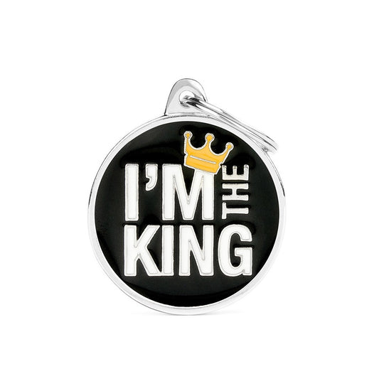 My Family ID Charms Big "I'm The King" ID Tag