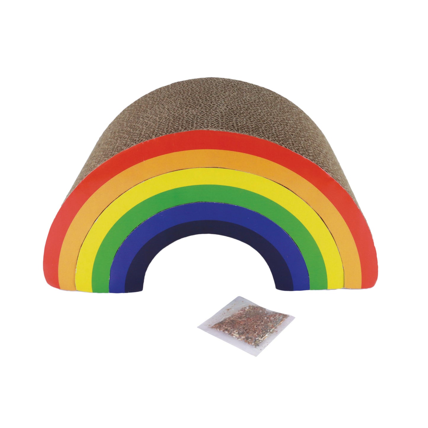 Coastal Turbo Rainbow Stack Cat Scratcher, Multi-Color