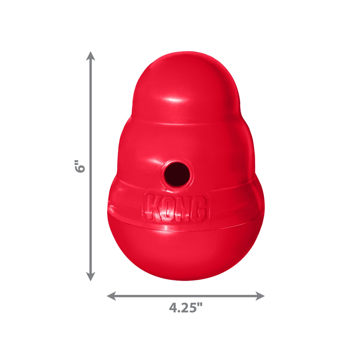 Kong Dog Toy Wobbler Red Small Treat Dispenser
