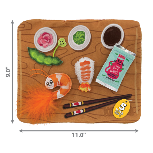 Kong Cat Toy Pull-A-Partz Sushi