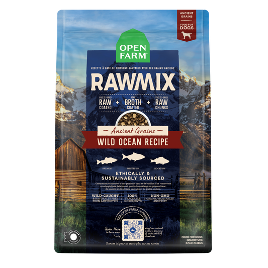 Open Farm Rawmix Wild Ocean Ancient Grain Kibble For Dogs 3.5lb Bag