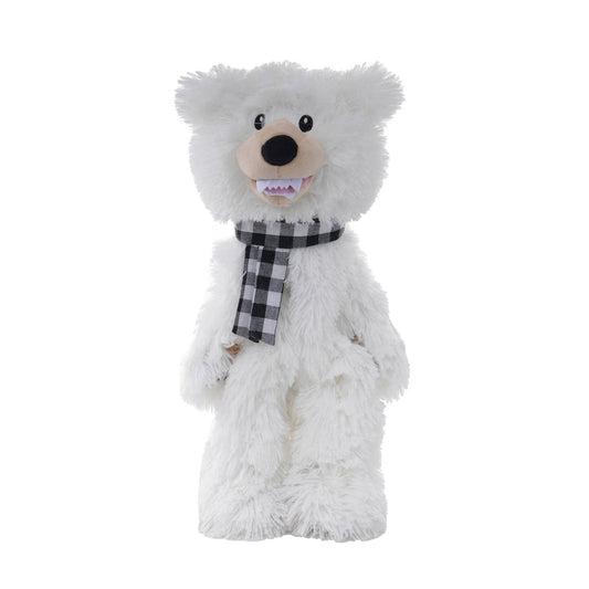 Tall Tails Holiday Stuffess Polar Bear Squeaker Plush Dog Toy 20in
