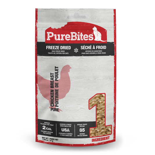 PureBites Freeze Dried Chicken Breast Cat Treats  1.09oz