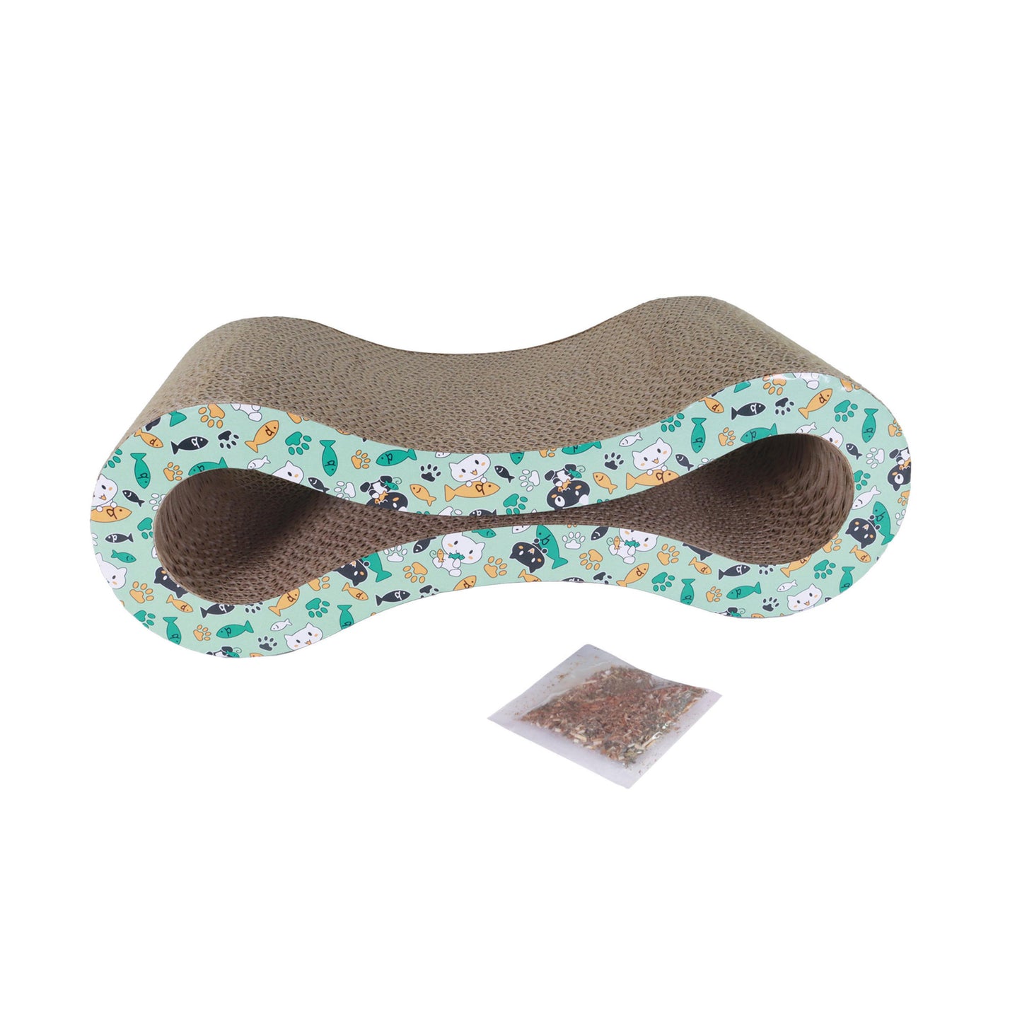 Coastal Turbo Infinity Cat Scratcher, Green