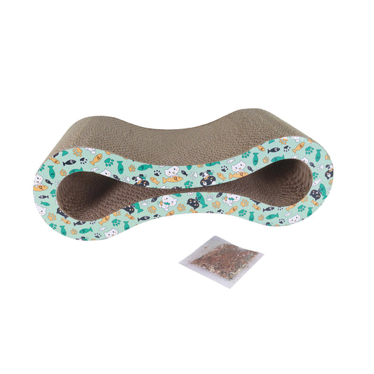Coastal Turbo Infinity Cat Scratcher, Green