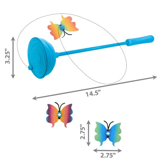 Kong Cat Toy Teaser Purrsuit Butterfly