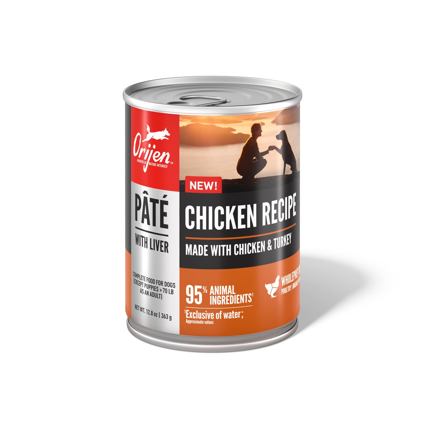 ORIJEN Pate Wet Dog Poultry Pate with Liver 12.8oz