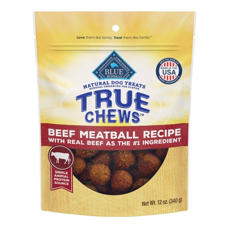 Blue Buffalo True Chews Meatball Beef  12 oz