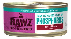Rawz Lower Phosphorus Beef Canned Cat Food 5.5oz (Supplemental)