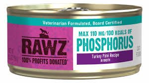 Rawz Lower Phosphorus Turkey Canned Cat Food 5.5oz (Supplemental)