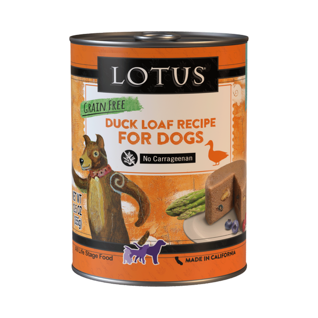 Lotus Loaf Duck Recipe Wet Dog Food 12.5oz