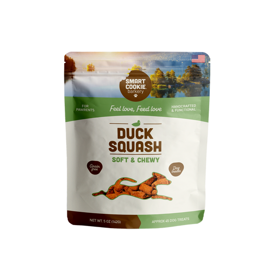 Smart Cookie Barkery Regional Bites Great Lakes Duck & Squash Treats For Dogs, 5oz