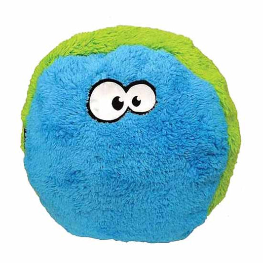 Cycle Dog Duraplush FuzzBall Dog Toy Small Blue Green