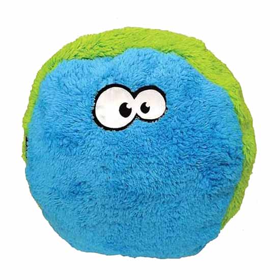 Cycle Dog Duraplush FuzzBall Dog Toy Medium Blue Green