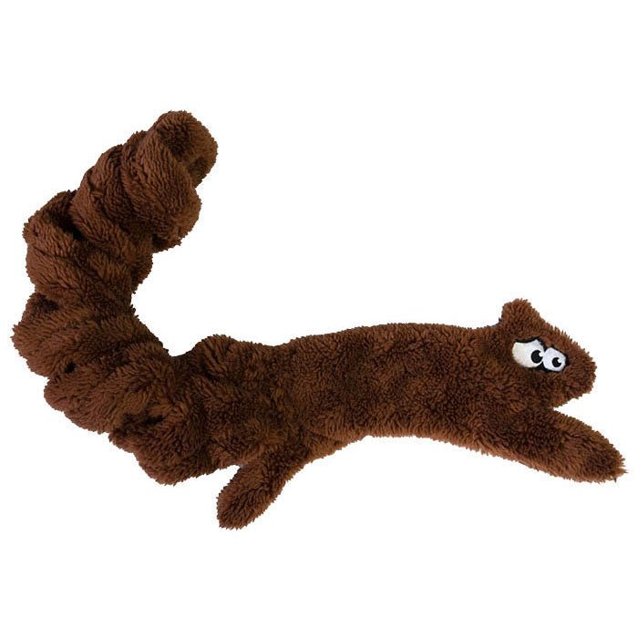 Cycle Dog Duraplush Springy Squirrel Dog Toy Medium Brown