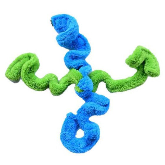 Cycle Dog Duraplush Springy Thing Dog Toy Medium Green Blue