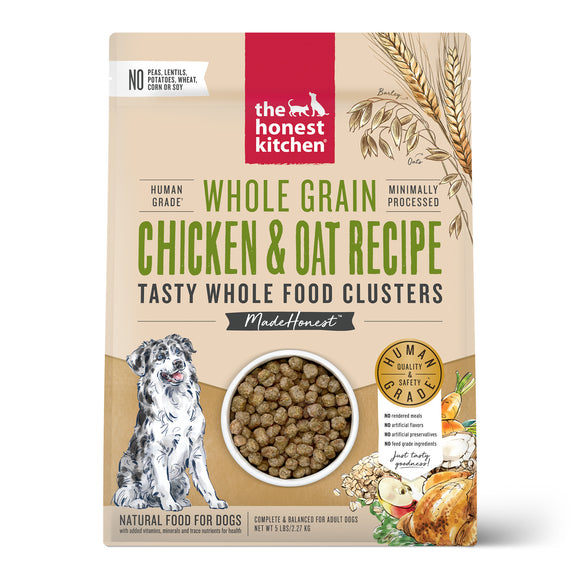 The Honest Kitchen Whole Food Clusters Whole Grain Chicken & Oat Dry Dog Food 5lb