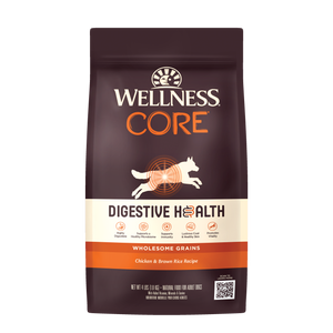Wellness CORE Digestive Health Chicken & Brown Rice Dry Dog Food 4lb Bag
