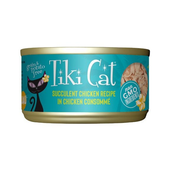 Tiki Cat Luau Wet Cat Food Succulent Chicken 2.8oz Can
