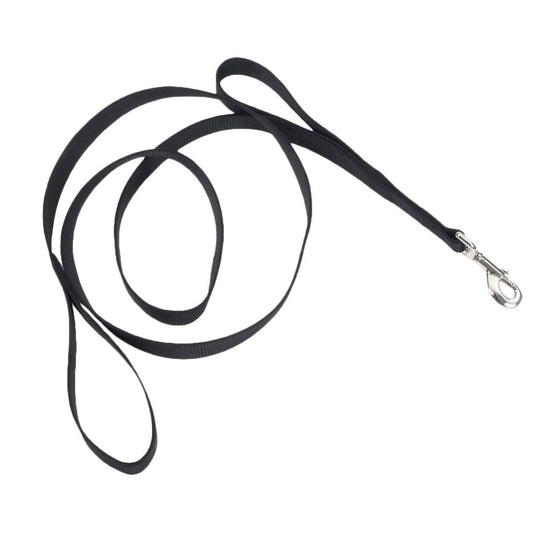 Coastal Loops 2 Double Handle Dog Leash, Black, Medium/Large - 1" x 6ft