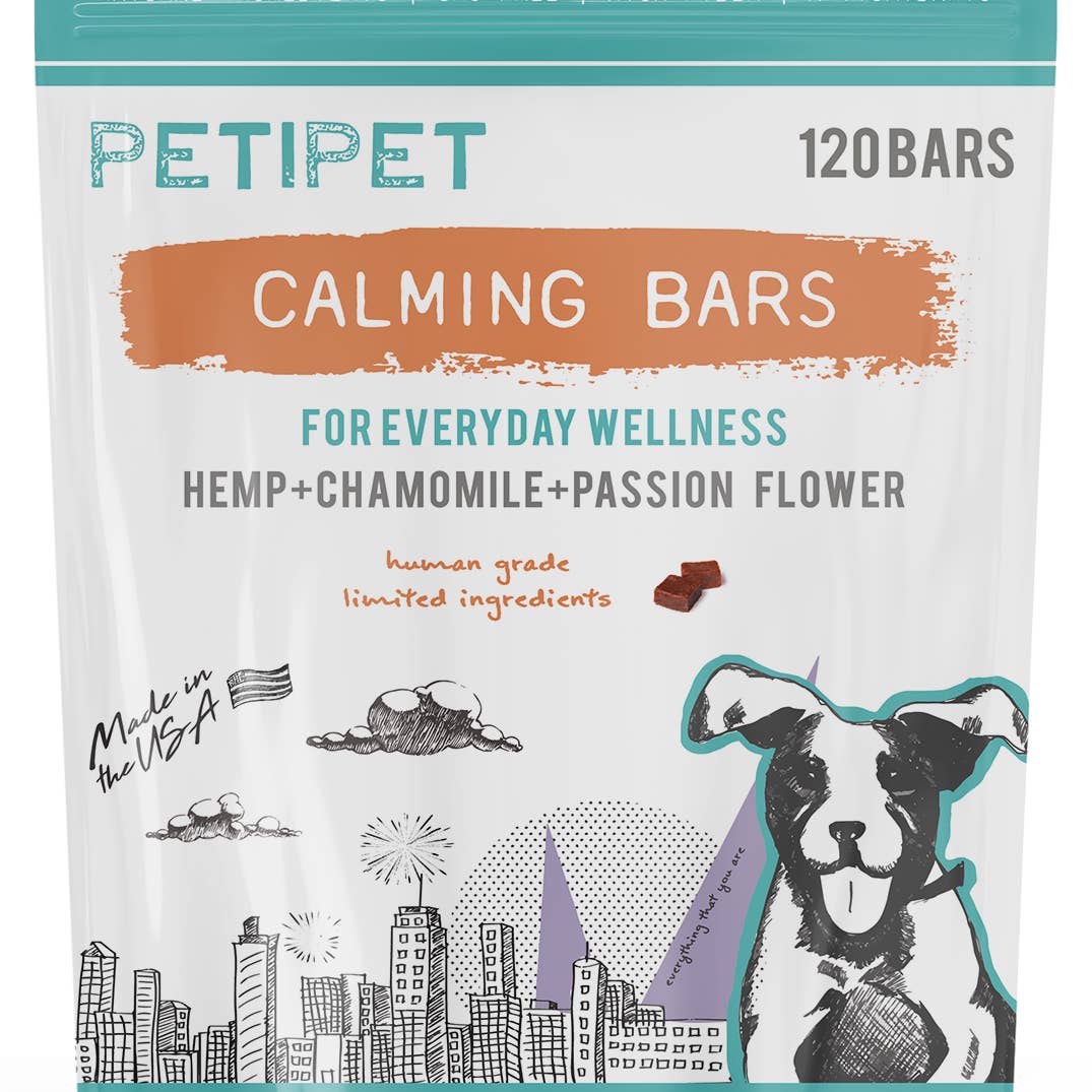 Petipet Calming Bars for Dogs Carrot 8oz