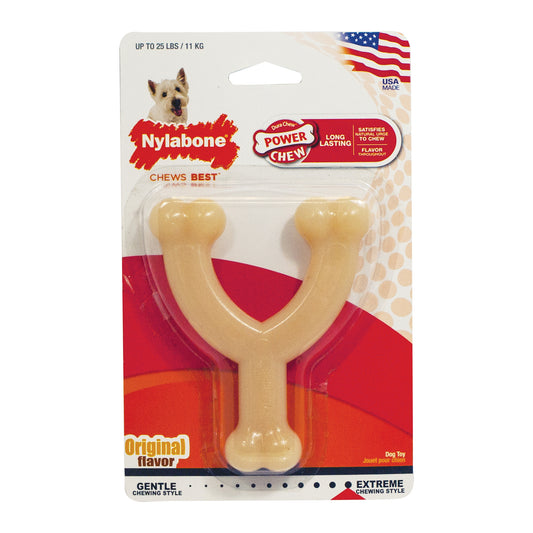 Nylabone Flexi Chew Wishbone Dog Toy Chicken Small/Regular