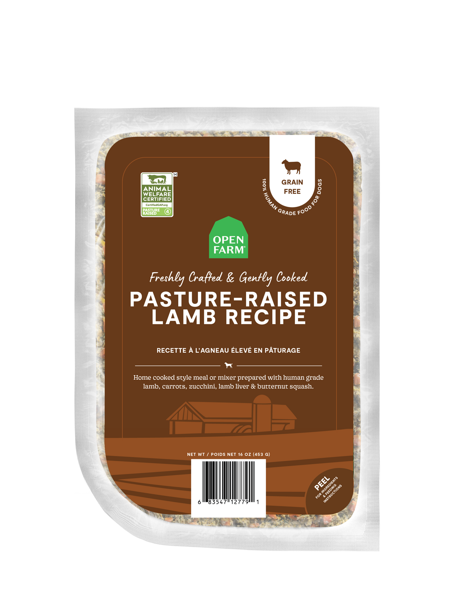 Open Farm Open Farm Gently Cooked Pasture-Raised Lamb Recipe 16oz Pouch