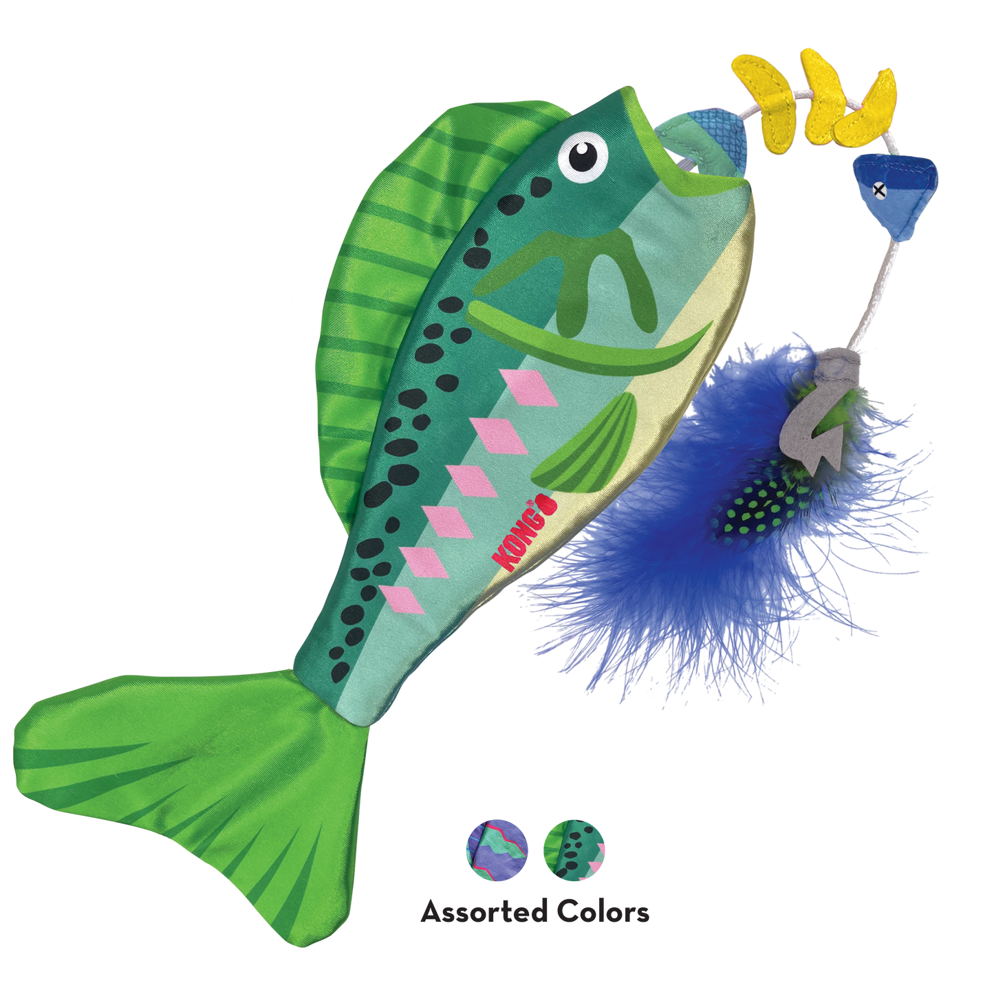 Kong Cat Toy Wrangler Angler Fish