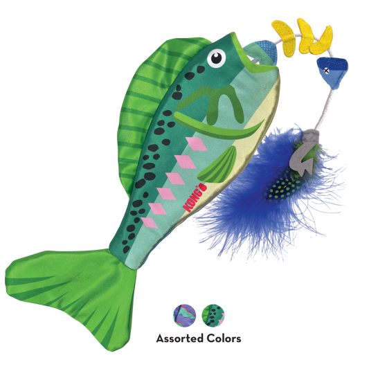 Kong Cat Toy Wrangler Angler Fish