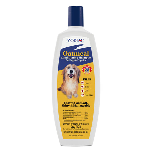 Zodiac Oatmeal Conditioning Shampoo for Dogs & Puppies 18oz