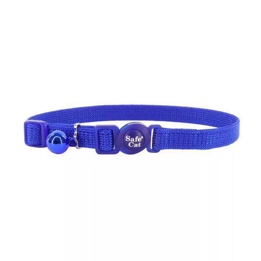 Coastal Safe Cat 3/8in Wide 8-12in Breakaway Collar Blue