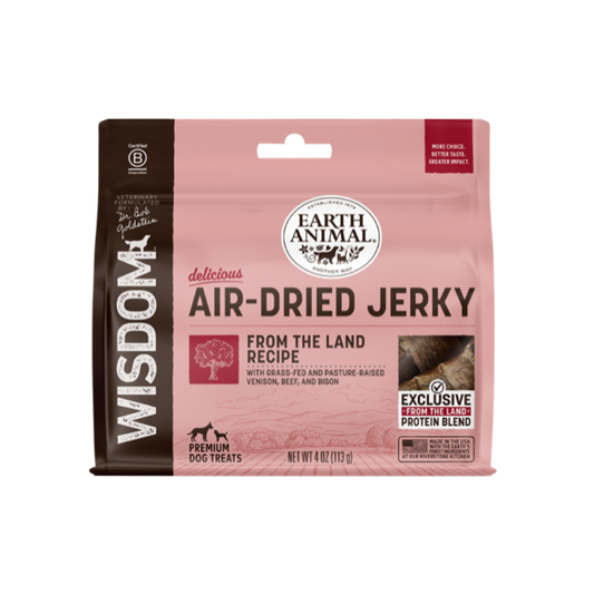 Earth Animal Wisdom Air-Dried From The Land Jerky 4oz