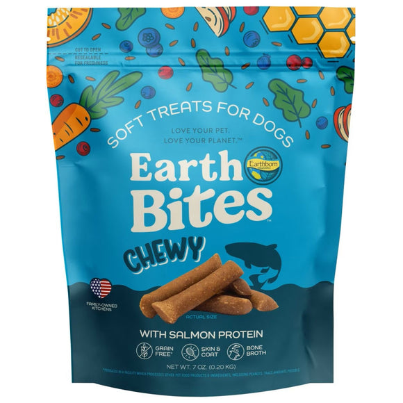 Earthborn Holistic EarthBites Salmon Soft & Chewy Dog Treats 7oz