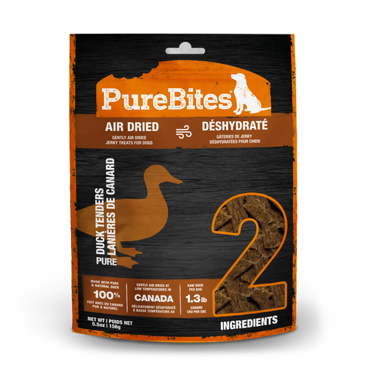 PureBites Air Dried Duck Jerky Dog Treats 5.5oz