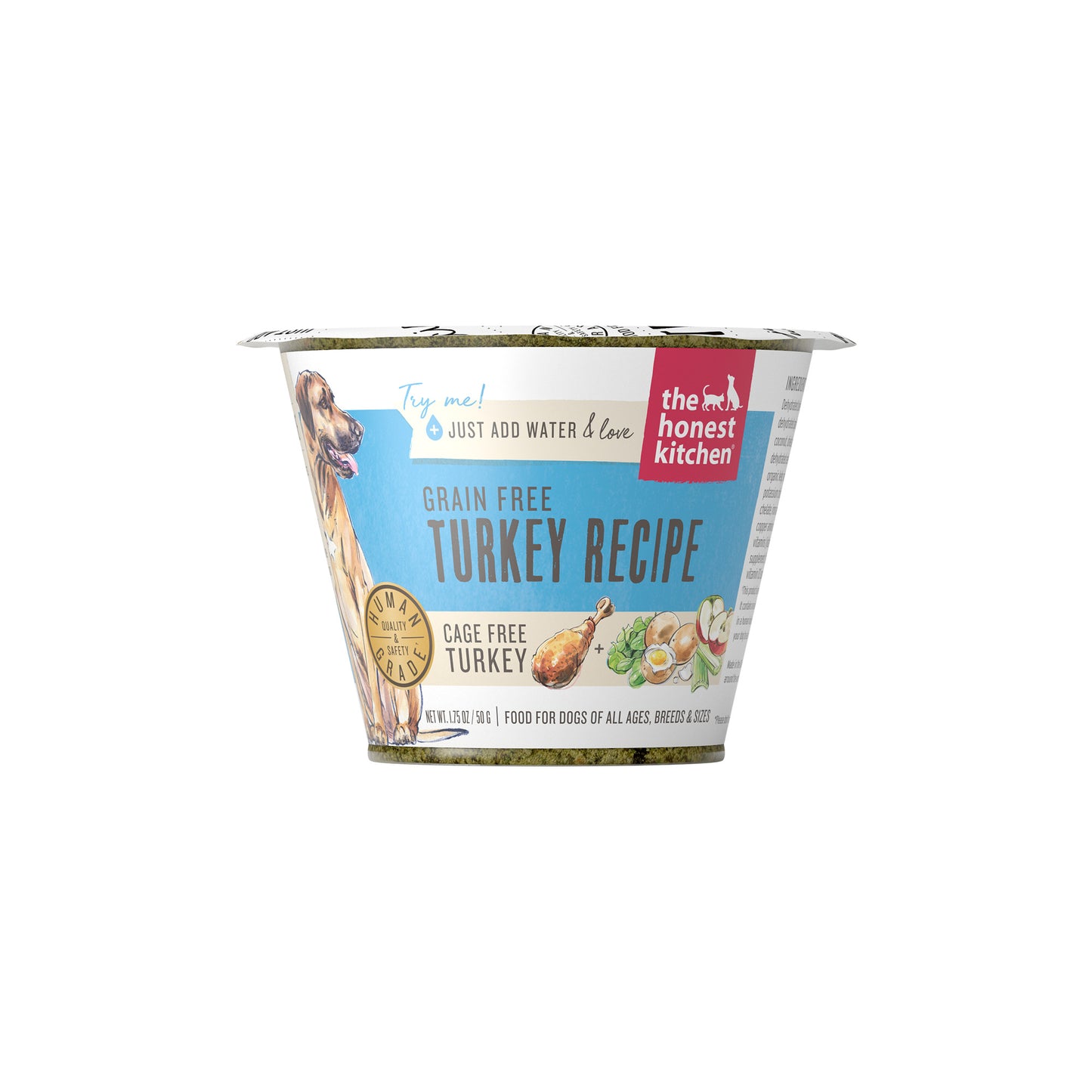 Dehydrated Grain Free Turkey Dog Food, 1.75oz