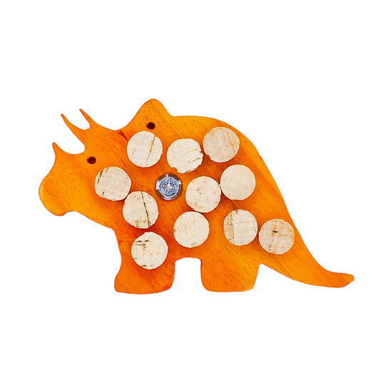 A & E Cages Happy Beaks Triceratops Cork Bird Toy