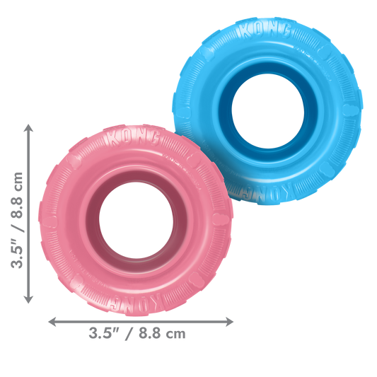 Kong Dog Toy KONG Puppy Tires Small Assorted