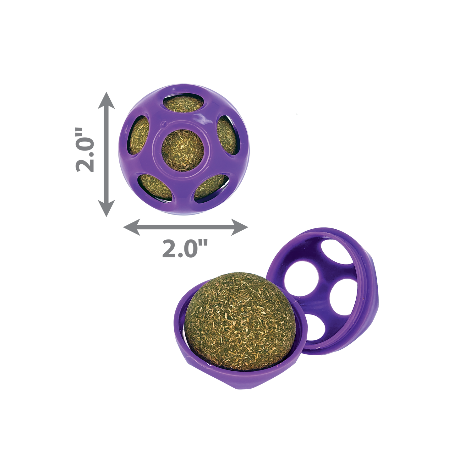 Kong Cat Toy Blissy Moon Ball w/Catnip